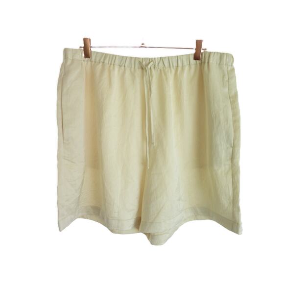 NWT Madewell Cream Beige Velvet Pajama Bottoms Size XL - Picture 1 of 5